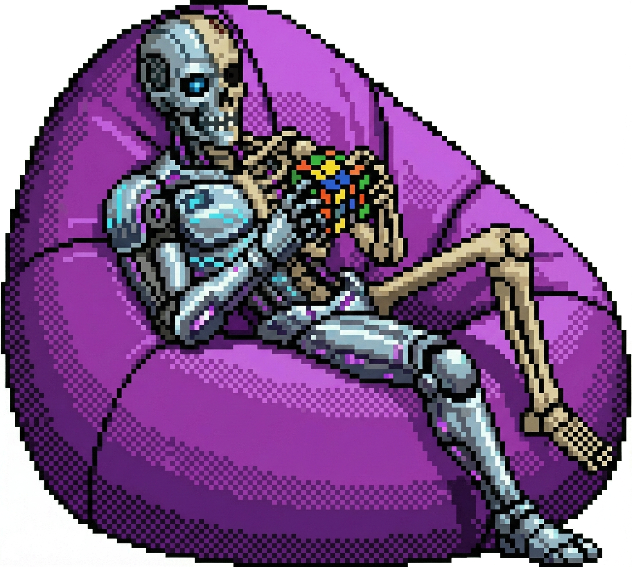 Bean Bag Chair with Cyborg